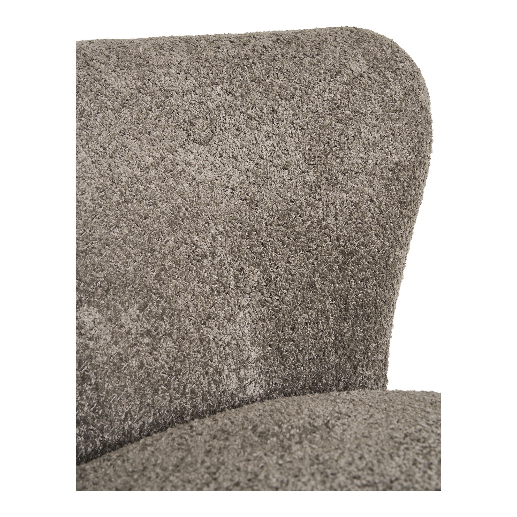 Covelo – Loungesessel in Bouclé, braun mit schwarzen Beinen, 78×70×73 cm